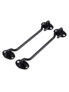 Крючок ветровой LOCKLAND KV001, L=150 мм, нержа, цвет черный, 2 шт - фото 809310569