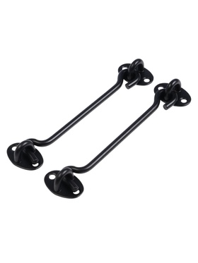 Крючок ветровой LOCKLAND KV001, L=150 мм, нержа, цвет черный, 2 шт