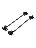 Крючок ветровой LOCKLAND KV001, L=200 мм, нержа, цвет черный, 2 шт - фото 809310574