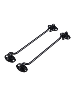 Крючок ветровой LOCKLAND KV001, L=200 мм, нержа, цвет черный, 2 шт