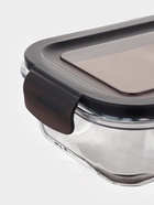 Набор контейнеров, 3 шт.: 410/690/1040 мл, стекло, прозрачный, черная крышка - фото 809323494