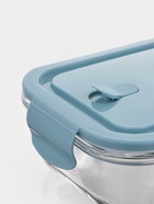 Набор контейнеров, 3 шт.: 410/690/1040 мл, стекло, прозрачный, синяя крышка - фото 809323502