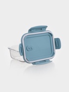 Набор контейнеров, 3 шт.: 410/690/1040 мл, стекло, прозрачный, синяя крышка - фото 809323503