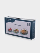 Набор контейнеров, 3 шт.: 410/690/1040 мл, стекло, прозрачный - Фото 8