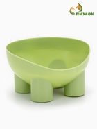 Миска высокая для животных, 400 мл, зелёная (комплект 2 шт) - фото 60064824