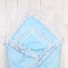 Конверт-одеяло на выписку (103х103), цвет голубой - Фото 2