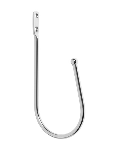 Держатель для штор «ТУНДРА» KS011, однорожковый, цвет хром, 2 шт.