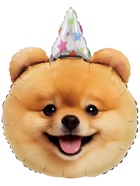 Воздушный шар фольгированный 28" «Собака в колпачке» - фото 119121115