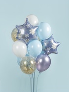 Воздушный шар фольгированный 19" «Снежинка» - фото 119110552