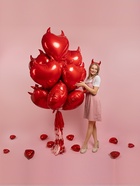 Воздушный шар фольгированный 30" «Сердце, Чертенок» 10947077