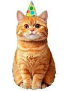 Воздушные шары фольгированные 17" «Котик в колпачке», 5 шт., для палочек - фото 60064883