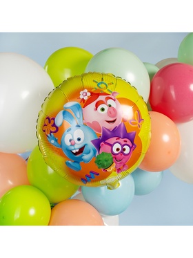 Воздушный шар фольгированный 18" «Смешарики» (комплект 2 шт)