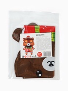 Воздушные шары фольгированные 17" «Новогодний мишка», 5 шт., для палочек 10947084