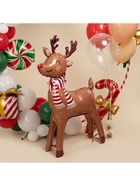 Воздушный шар фольгированный 46" «Новогодний олень», под воздух 10947093
