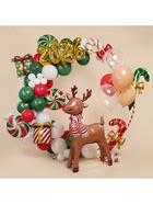 Воздушный шар фольгированный 46" «Новогодний олень», под воздух 10947093