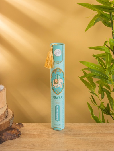 УЦЕНКА Благовония в тубусе "Сила цветов" 30 штук с деревянной подставкой