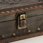 УЦЕНКА Шкатулка сундук дерево «Аллегра» 18×12×8 см 10956442