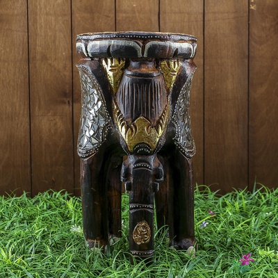 УЦЕНКА Табурет «Слоник» дерево 22×22×40 см