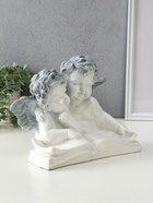 УЦЕНКА Фигура «Два ангела с книгой» 23×28×19 см, антик 10956445