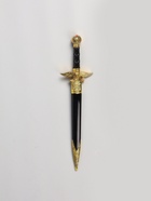 УЦЕНКА Сув-ое оружие кортик ножны металл золотой орел в виде упора рукояти огранка на ножнах 39 см 6 - Фото 3