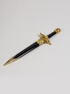 УЦЕНКА Сув-ое оружие кортик ножны металл золотой орел в виде упора рукояти огранка на ножнах 39 см 6 - Фото 4