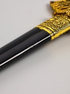 УЦЕНКА Сув-ое оружие кортик ножны металл золотой орел в виде упора рукояти огранка на ножнах 39 см 6 - Фото 5