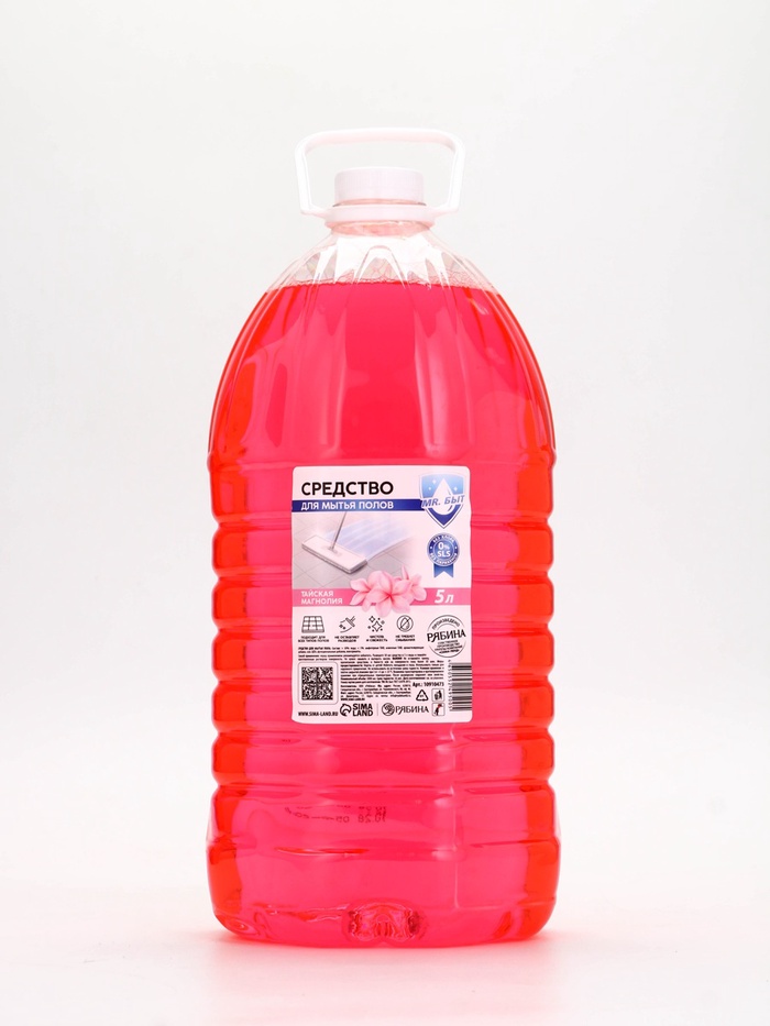 Средство для мытья пола, аромат тайская магнолия, 5 л, Mr.Быт - Фото 1