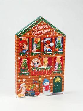 Адвент-календарь новогодний на 12 дней, сладкий подарок «Новогодние лошадки»