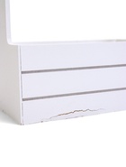 УЦЕНКА Кашпо деревянное 25.5×15×30 см «Аром», ручка канат, белое - Фото 4