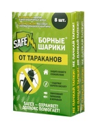 Средство от тараканов SAFEX, борные шарики, набор, 3 коробки по 8 шт. - фото 61086046