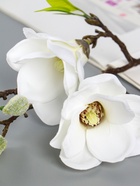 Цветы искусственные «Магнолия галант», 56×11 см, белые - фото 60174107