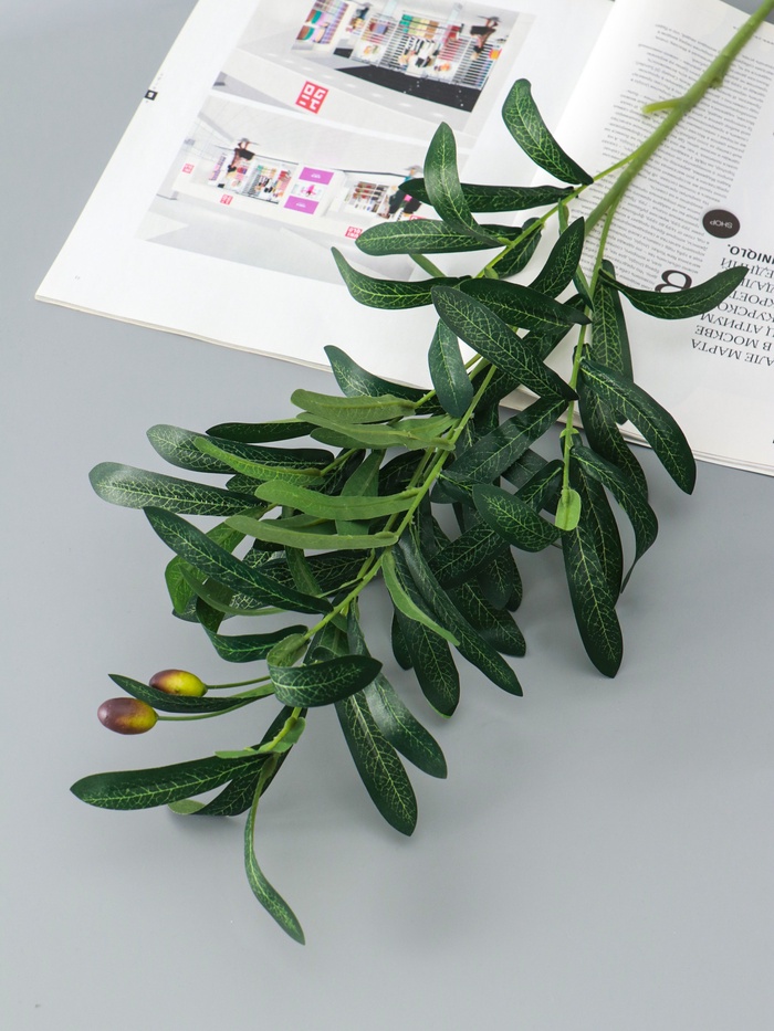 Цветы искусственные «Олива галант», h=85 см, зелёные - Фото 1