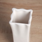 УЦЕНКА Ваза керамика настольная «Тьяго» элегия, 16.5×7 см, белый 10956599