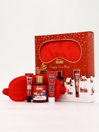 Подарочный набор новогодний: гель для душа, крем для рук, бальзам для губ, маска для сна, URAL LAB - фото 119110592