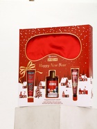 Подарочный набор новогодний: гель для душа, крем для рук, бальзам для губ, маска для сна, URAL LAB - фото 119110606