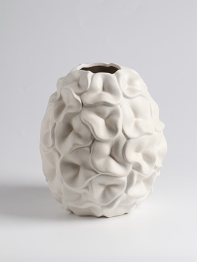 Ваза «Легия», 18×14 см, керамика, белая