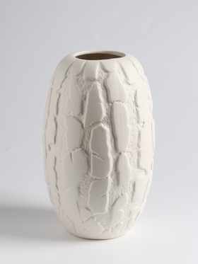 Ваза «Нуева», 22×12 см, керамика, белая