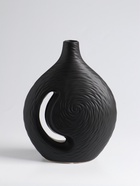 Ваза «Невада», 23×16.5 см, керамика, чёрная - фото 60174179
