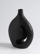 Ваза «Невада», 23×16.5 см, керамика, чёрная - фото 60174181