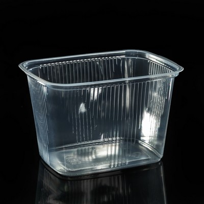 Набор одноразовых контейнеров, 350 мл, 10,8×8,2×6,9 см, 100 шт, цвет прозрачный