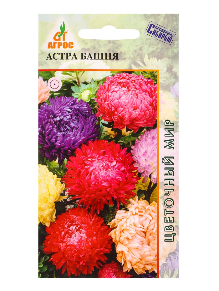 Семена Астра «Башня», 0.3 г, «Агросс» - Фото 1