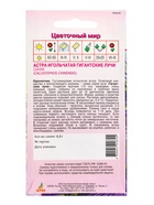 Семена Астра «Гигантские Лучи», синяя, 0.3 г, «Агросс» (комплект 4 шт) - фото 60872171