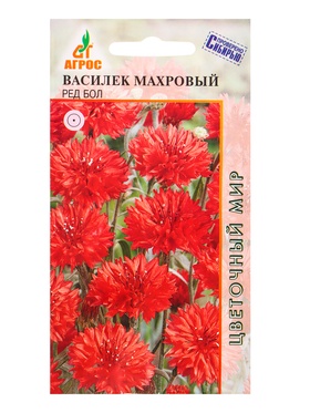 Семена Василек Махровый Ред Бол 0,4 г