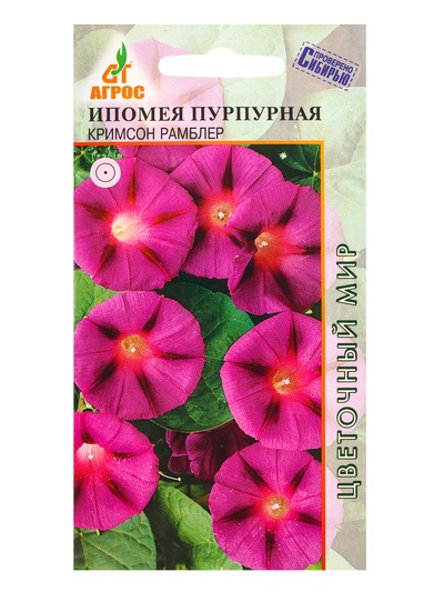 Семена Ипомея пурпурная "Кримсон Рамблер" 1 г