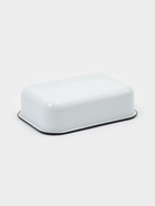 Лоток эмалированный, 1.5 л, с полиэтиленовой крышкой, без декора, белый - фото 60872368