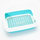 УЦЕНКА Туалет с бортом и сеткой, 45×34×15 см, белый/бирюзовый - Фото 2