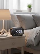 Часы-будильник электронные, колонка, USB, Bluetooth, карта памяти, чёрный 10912138