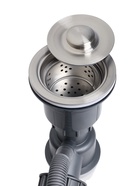 УЦЕНКА Кухонная мойка ZEIN M02, S=3.0 и 0.7мм, смеситель, корзины, разделочная доска, сифон, графит - фото 14982956