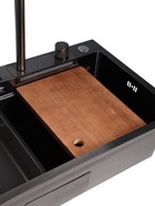 УЦЕНКА Кухонная мойка ZEIN M02, S=3.0 и 0.7мм, смеситель, корзины, разделочная доска, сифон, графит - фото 14982977