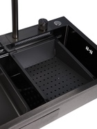 УЦЕНКА Кухонная мойка ZEIN M02, S=3.0 и 0.7мм, смеситель, корзины, разделочная доска, сифон, графит - фото 14982978